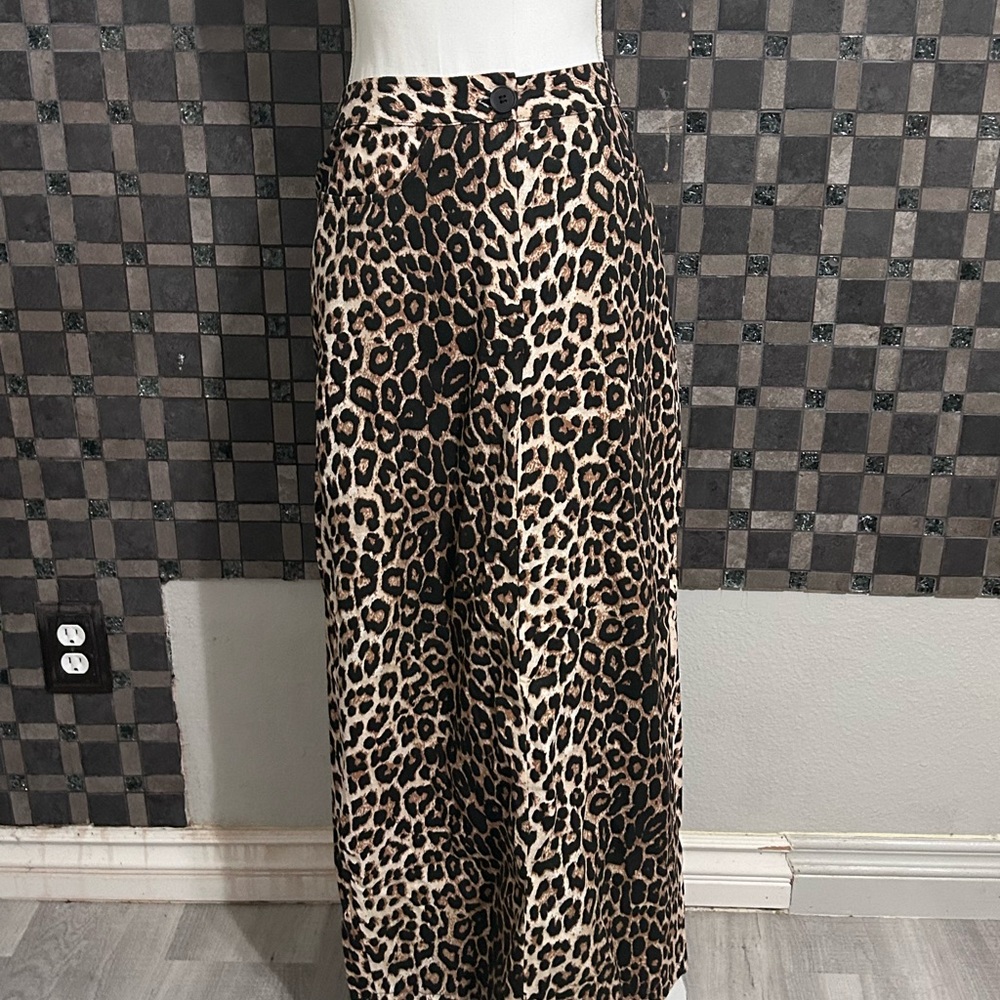 Leopard Print Maxi Skirt